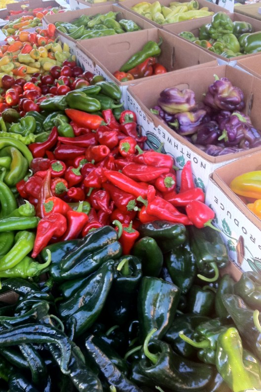 Peppers at the Columbia City Farmer's Market