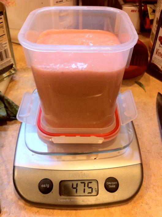 Measuring Tomato Pulp Measuring Tomato Pulp