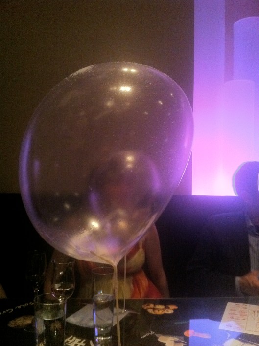 Balloon, helium, green apple