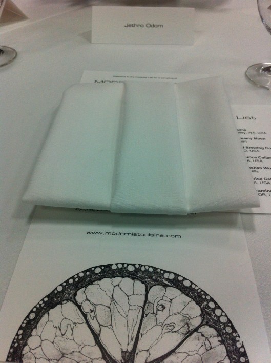 I sat here, and I ate.