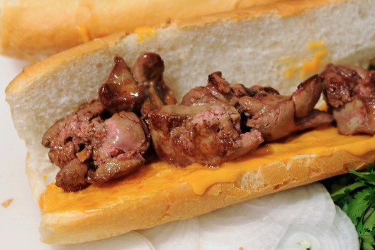 Chicken Liver Banh Mi Construction