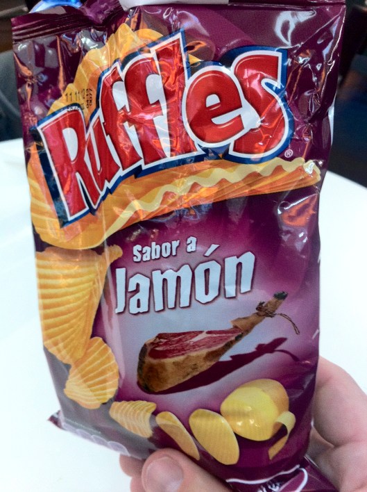 ¡Ruffles de jamón!