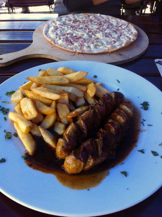 Currywurst and Flammkuchen
