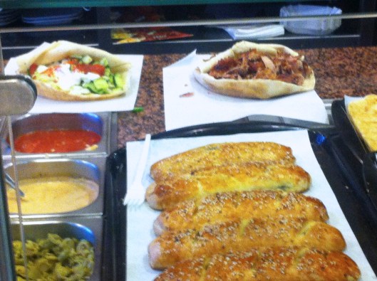 Döner kabab being prepared