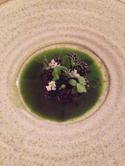 Blackberries With Wild Grasses